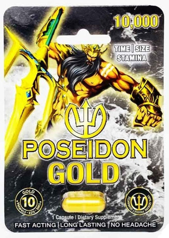 Poseidon Gold 10000 Male Enhancement Supplement Pill