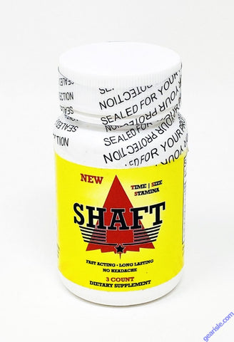 Shaft Dietary Supplement Male Enhancement 3Ct Bottle 1800mg Pill