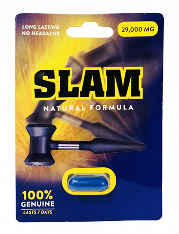 Slam 29000mg Natural Formula Male Enhancement Blue Pill