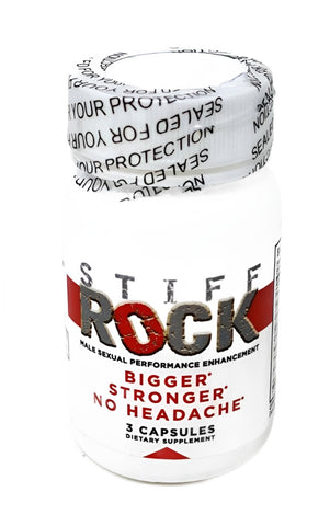 Stiff Rock Male Sexual Performance Enhancer Pill 3 Count Bottle