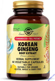 Solgar Korean Ginseng Root Extract 60 Vegan Pills