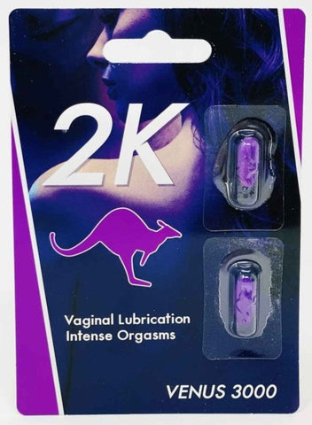 Kangaroo 2K Violet Venus 3000 For Her Sexual Enhancer 2 Pills Pack