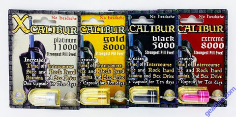Xcalibur Pack Male Sexual Performance Enhancement 4 Pills
